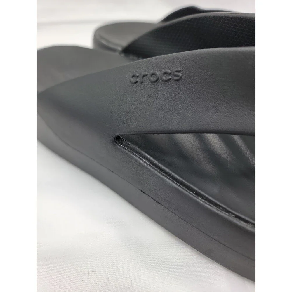 Crocs Getaway Platform Sandals Womens 9 Black